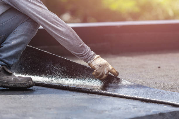Professional Waterproofing technician working in Leonia, NJ